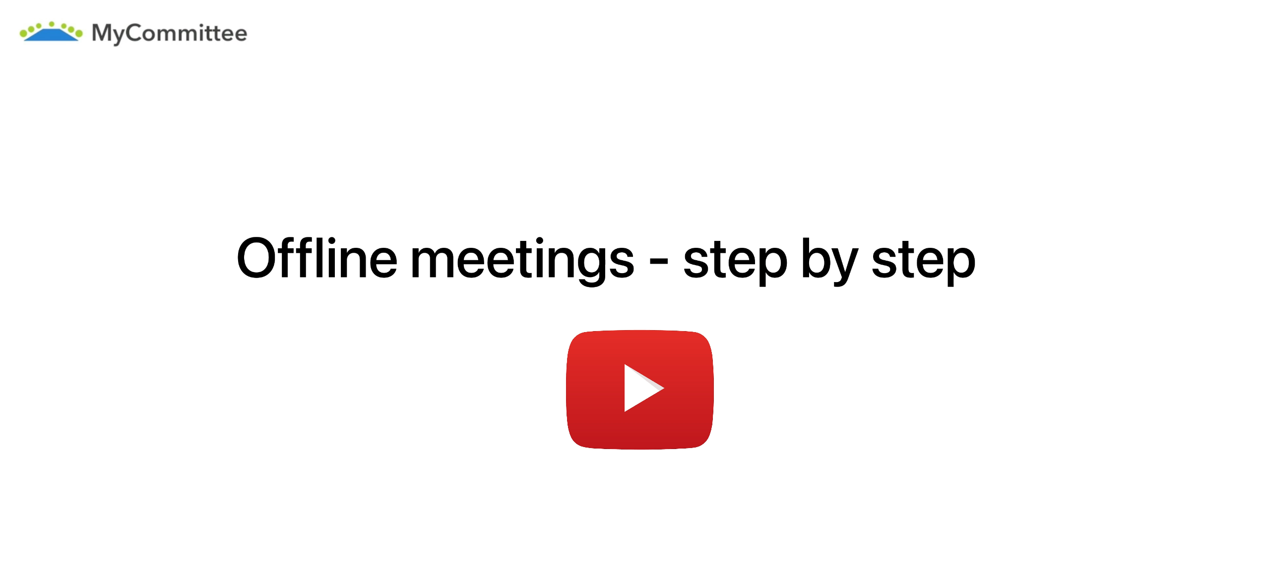Offline meetings tutorial